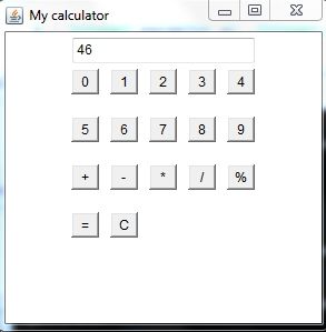 calculator java programming9